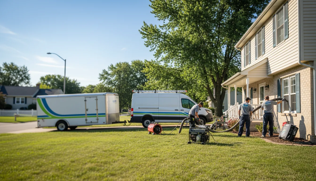 Flooded Basement Restoration And Cleanup With Repair in Muddy, IL near me